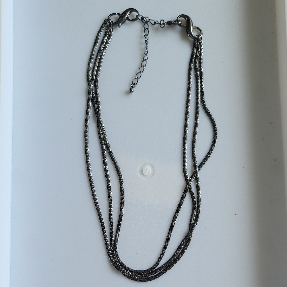 Lia Sophia "Classified" Hematite Necklace